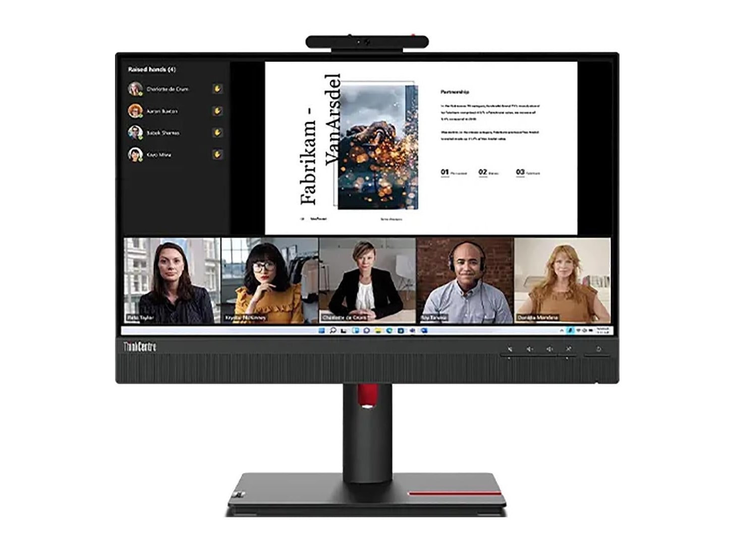 Lenovo - 22" ThinkCentre Tiny-In-One 22 Full HD 60Hz Touch Screen Monitors - Black