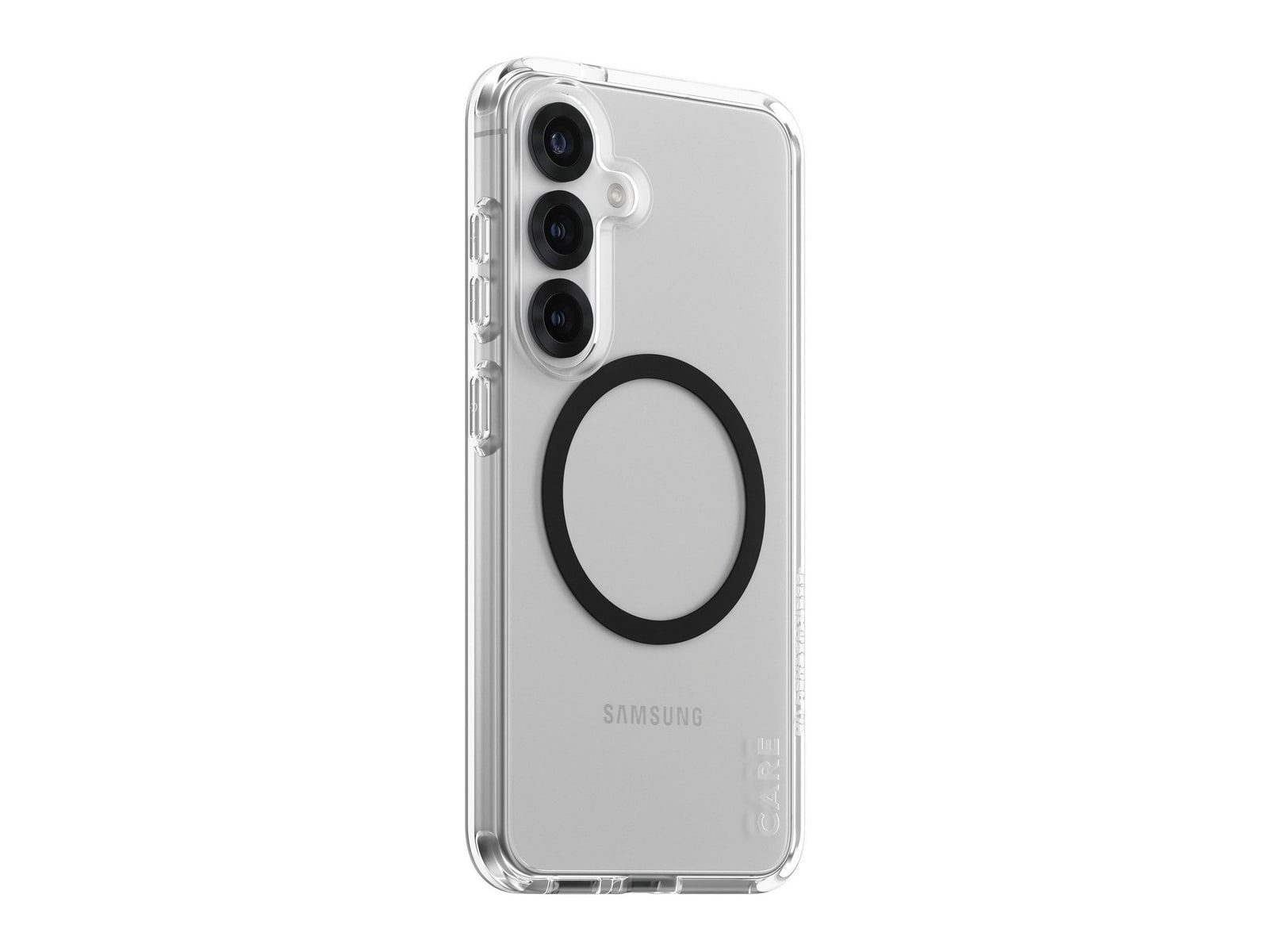 PanzerGlass - CARE Urban Combat Case Transparent w. Black Qi Compatible Samsung Galaxy S25