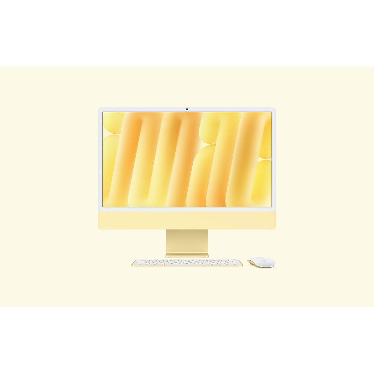 Apple - iMac 24" All-in-One Desktop - M4 chip - 10-core CPU - 10-core GPU - 16GB Memory - 256GB SSD - Standard glass - Yellow