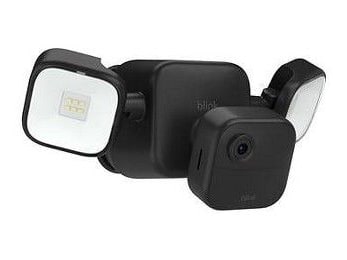 Blink - Outdoor 4 Floodlight Camera Black Security Cameras