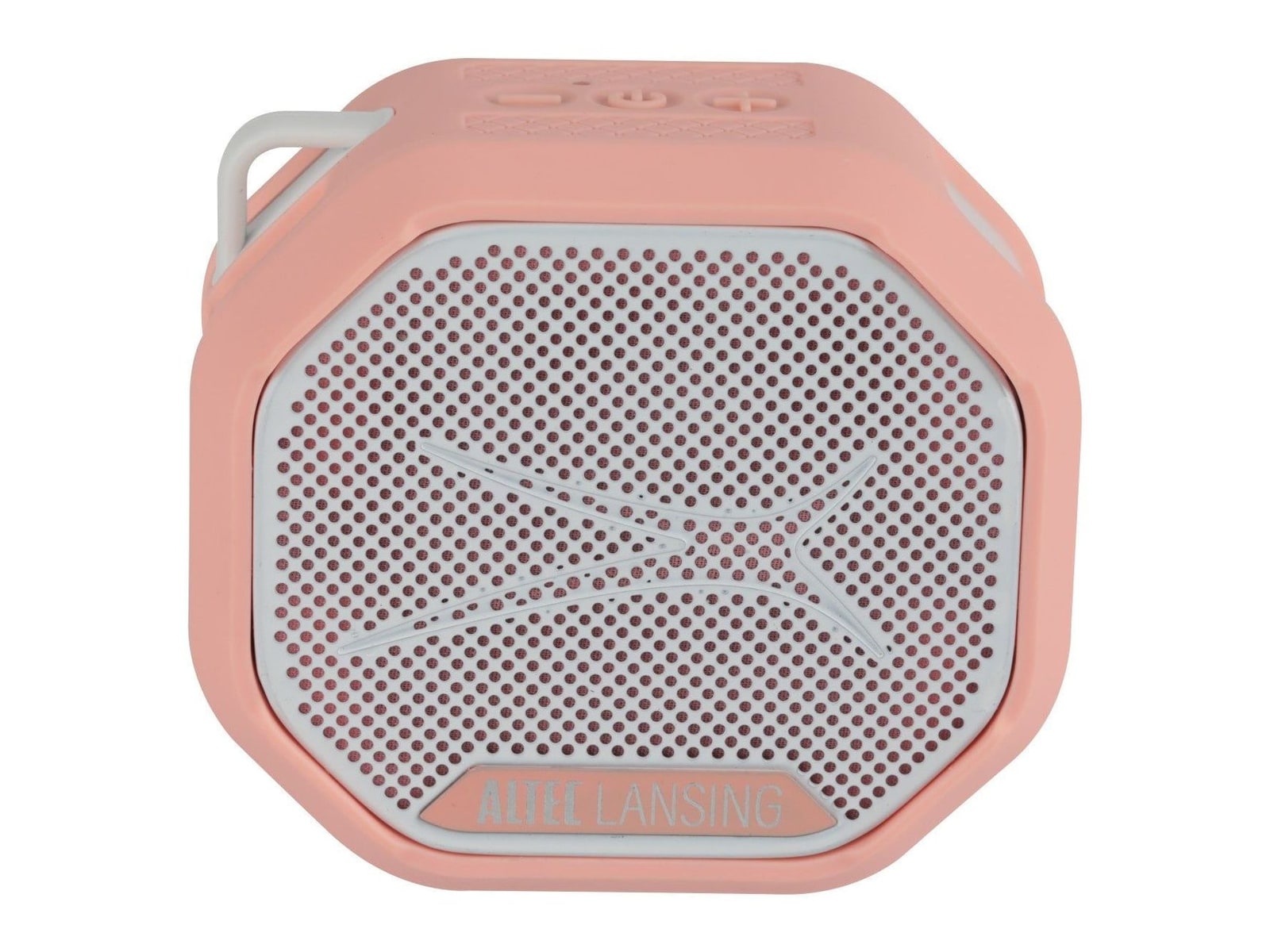 Altec Lansing - HydraTrek Bluetooth Portable Speakers - Coral Pink/White