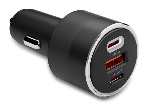 Cygnett - CarPower Multi Port Car Charger for Starlink Mini 100W - Black Wall Chargers