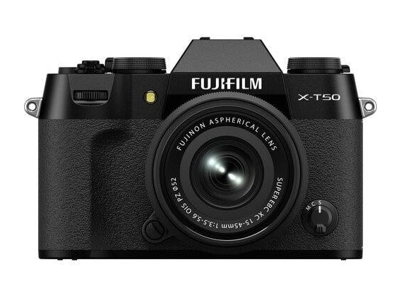 Fujifilm - X-T50 40.2 MP Mirrorless Cameras XC15-45mm Lens Kit - Black
