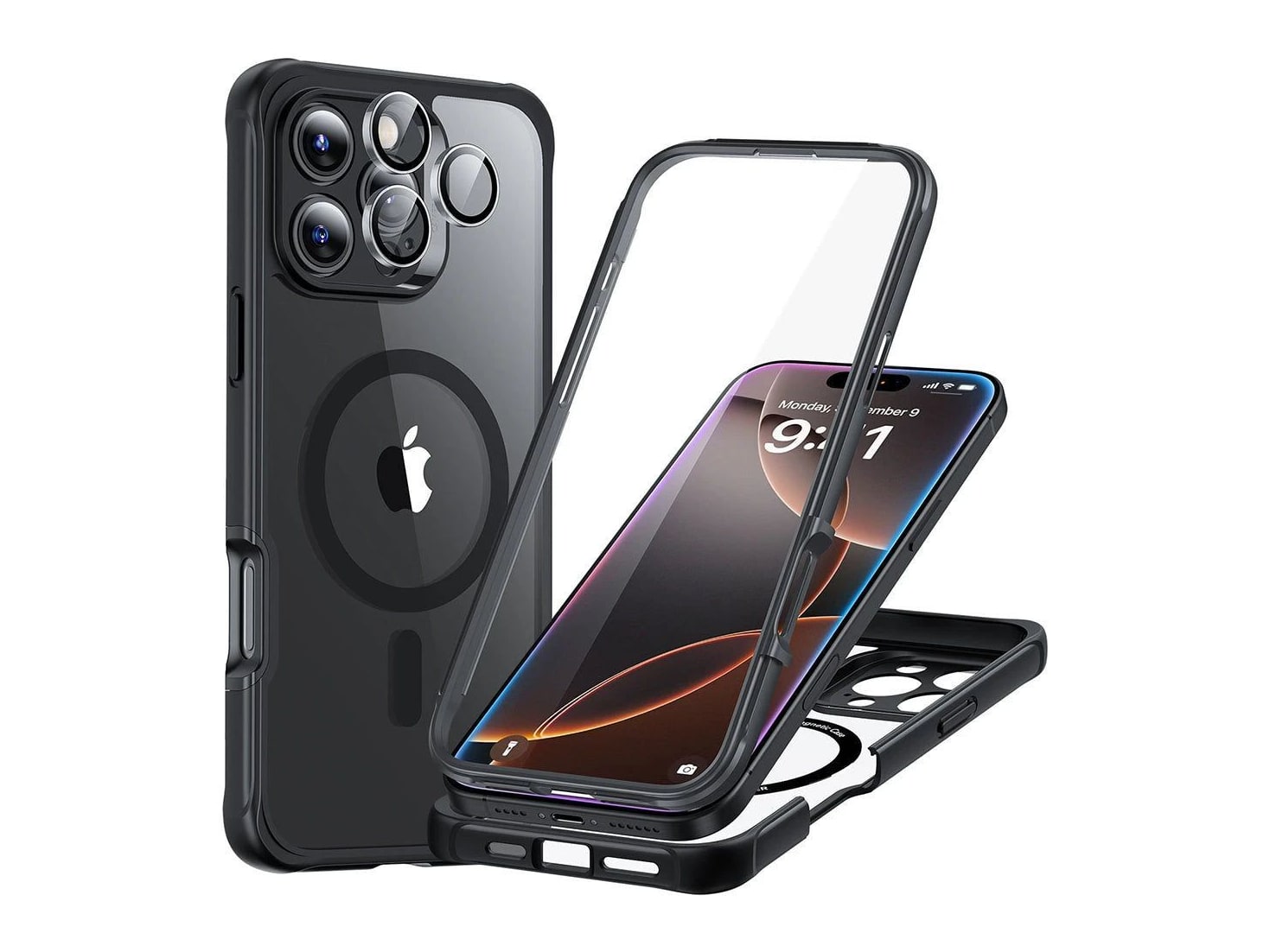 ESR - Armor Tough Case (HaloLock) - iPhone 16 Pro Max - Clear Black