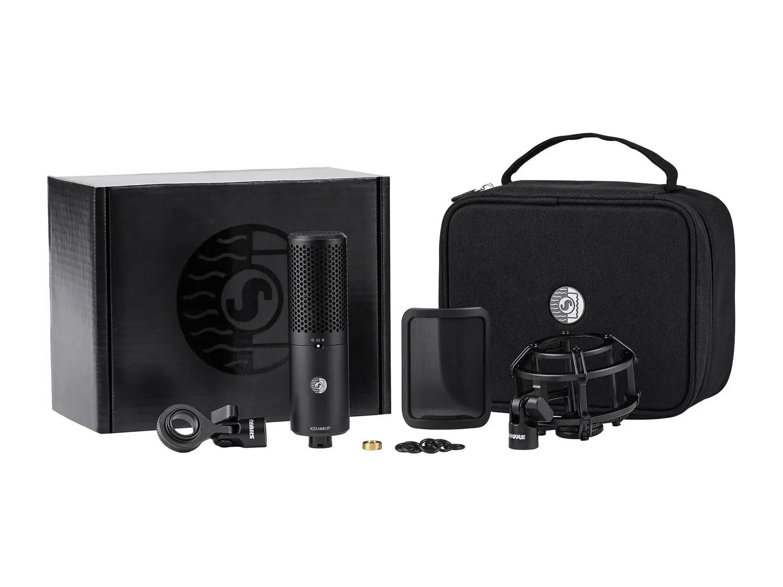 Shure - KSM44MP Large Dual-Diaphragm Multi-Pattern Condenser Microphone Microphones - Black