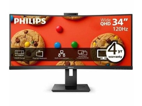 Philips - 34 inch 34B1U5600CH 3440 x 1440 120 Hz Professional Monitors