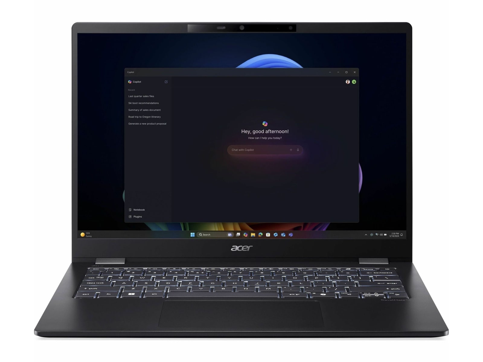 Acer - TravelMate P6 14 AI P614-54T NX.BJKAA.001 14" - Intel Core Ultra 7 258V chip - 32GB Memory - 1TB SSD - Black