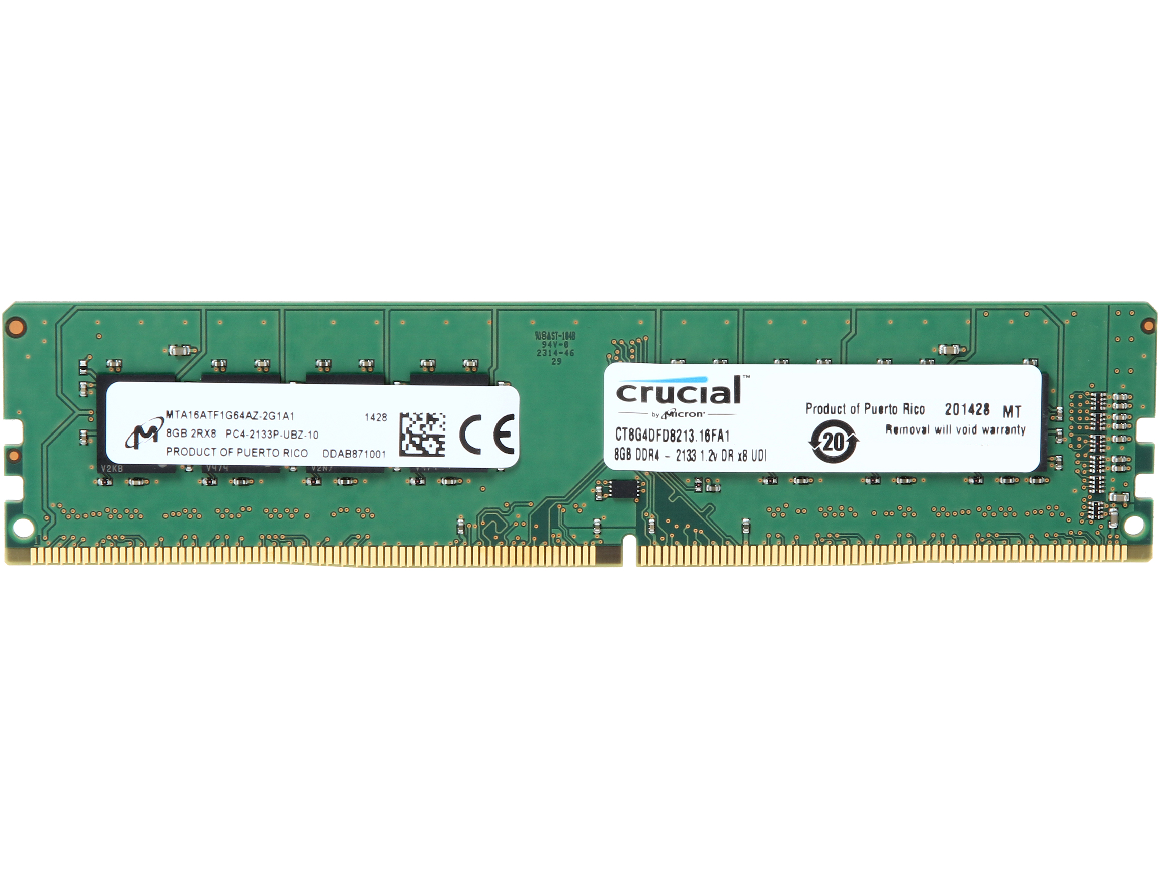 Crucial - 8GB DDR4 2133 CL15 Memory (RAM) - Green
