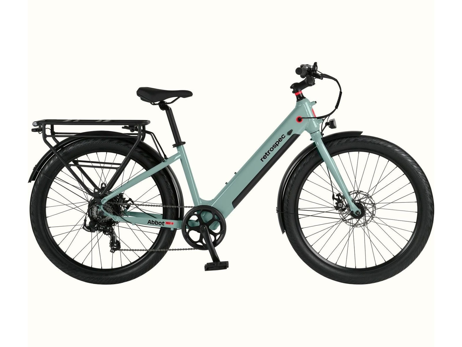 Retrospec - Abbot Rev 2 Step-Through Sea Glass Electric Bikes