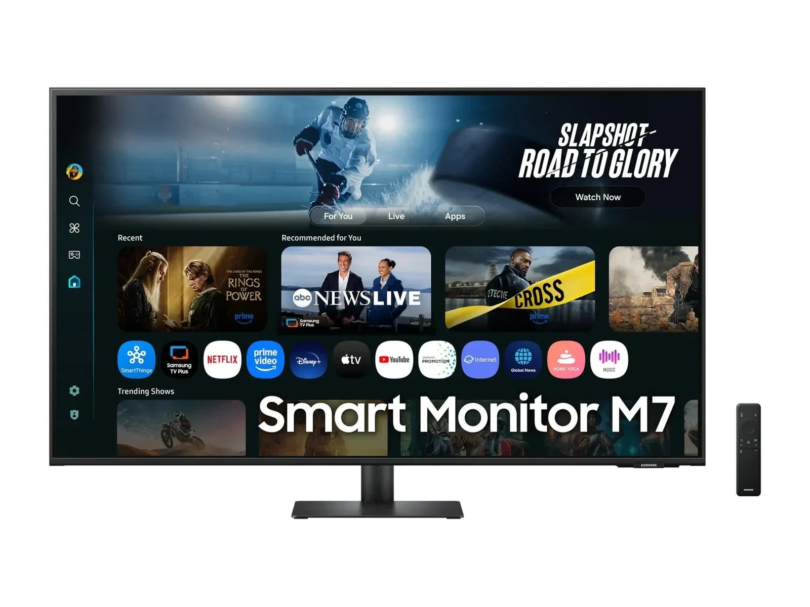 Samsung - 43" Smart Monitor M7 M70F S43FM700U 4K UHD 60Hz Professional Monitors - Black