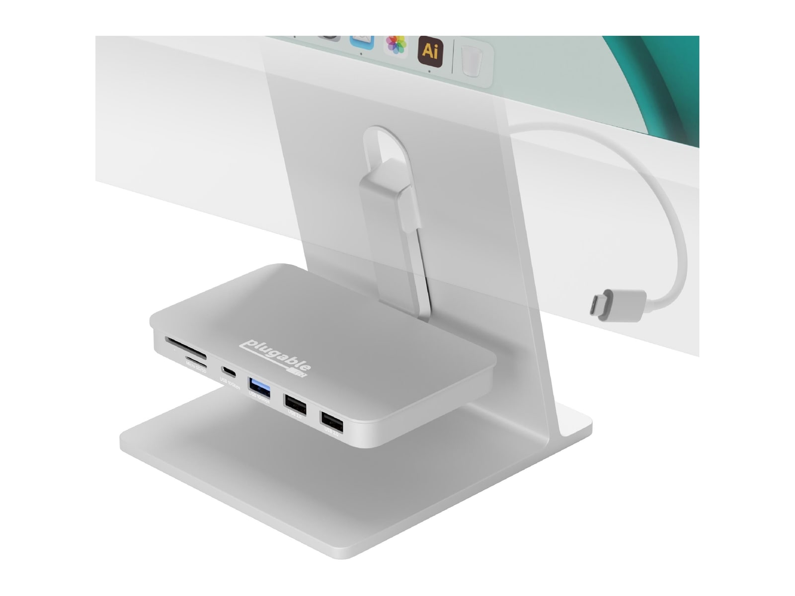 Plugable - 6-in-1 USB-C Hub for iMac 24 Inch USB Hubs