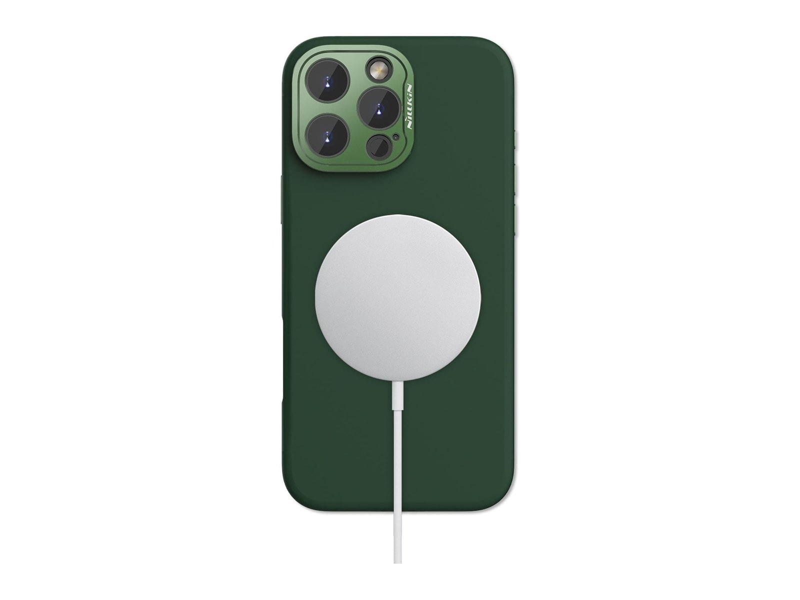 Nillkin - MagSafe Compatible Lens Wing Case - iPhone 16 Pro - Foggy Green