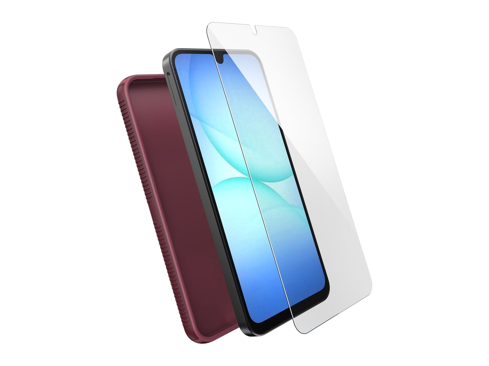 Speck - IMPACTHERO Grip + Tempered Glass - Galaxy A17/A17 5G - Rusty Red/Currant Red