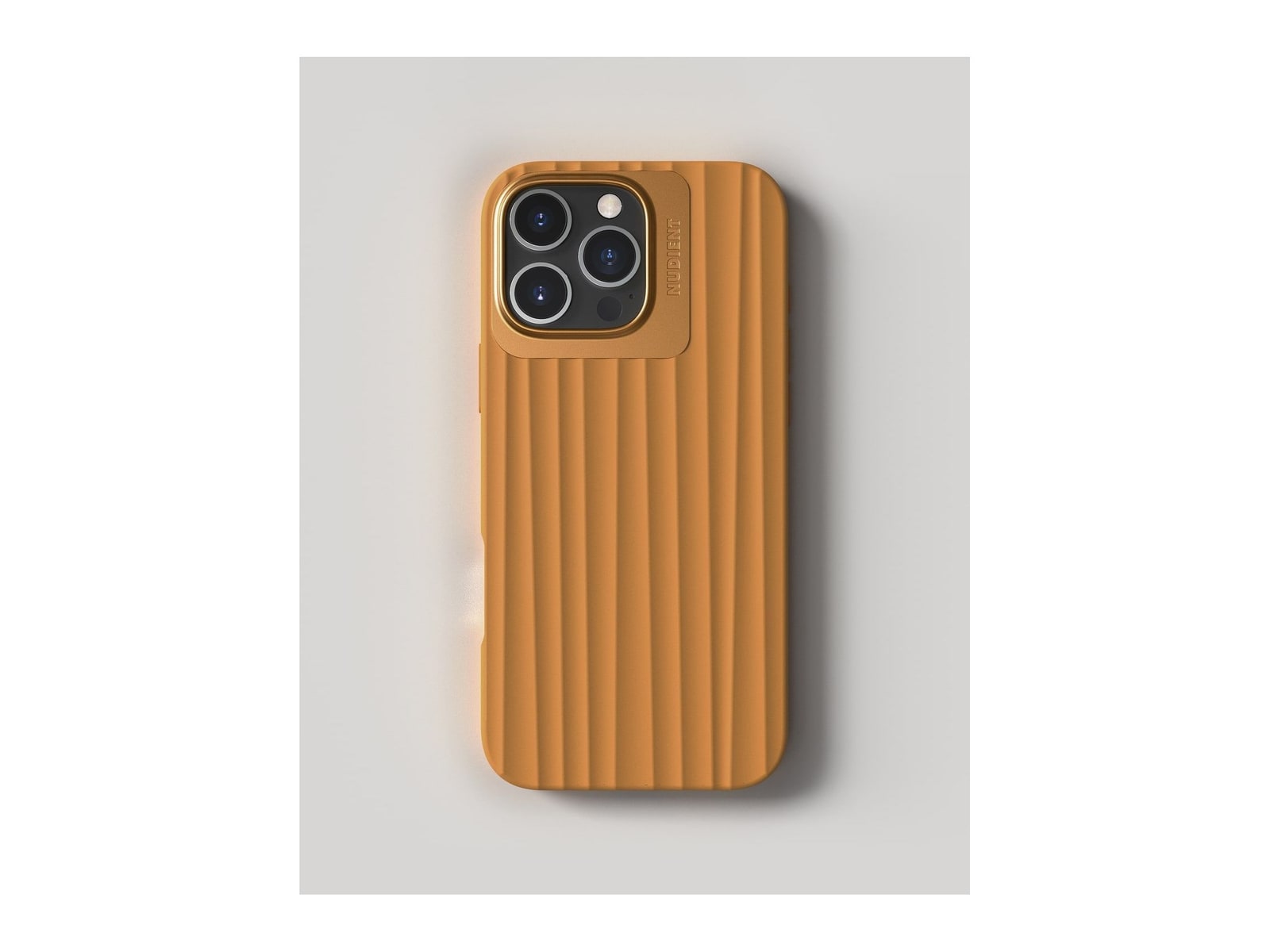 Nudient - Bold Case with MagSafe for iPhone 16 Pro Max - Amber Yellow
