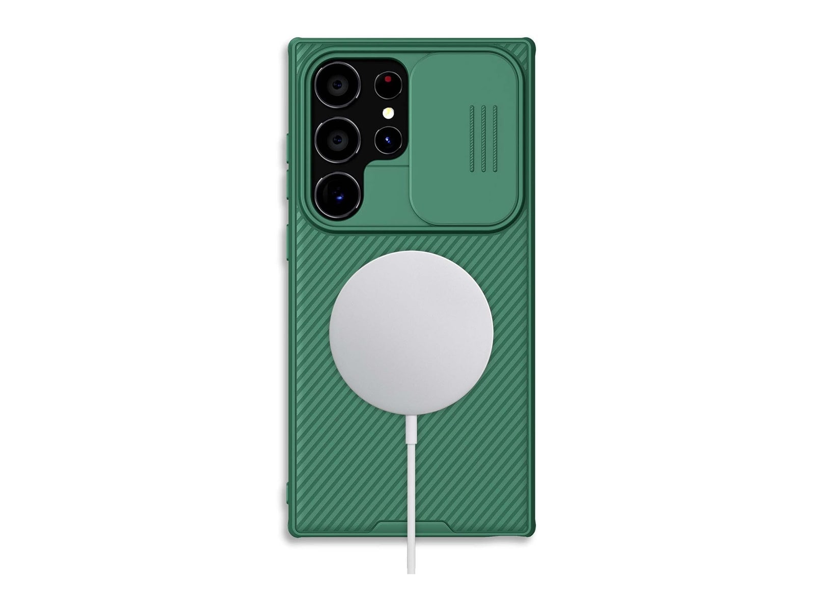 Nillkin - MagSafe Compatible CamShield Pro Case - Galaxy S24 Ultra - Deep Green