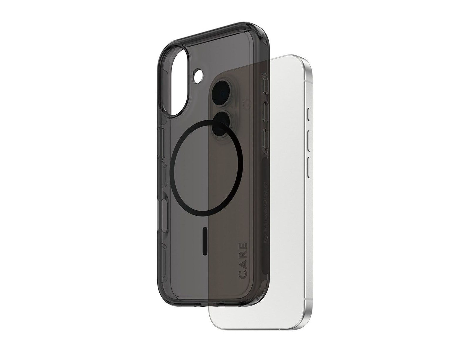 PanzerGlass - CARE Smokey Case w. Black MagSafe iPhone 17
