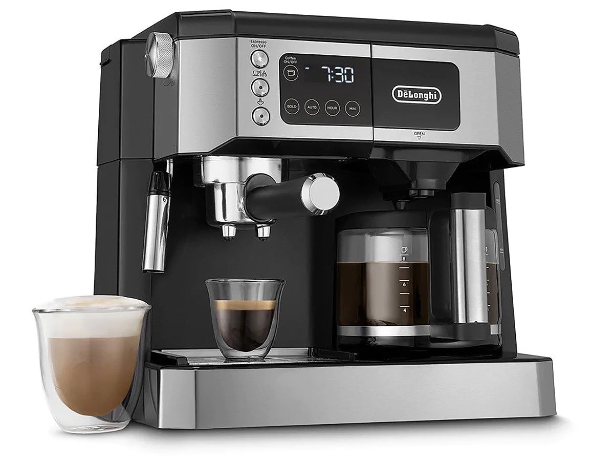 De'Longhi - All-In-One Coffee & Espresso Maker, Cappuccino, Latte Machine With Advanced Milk Frother Coffee Makers