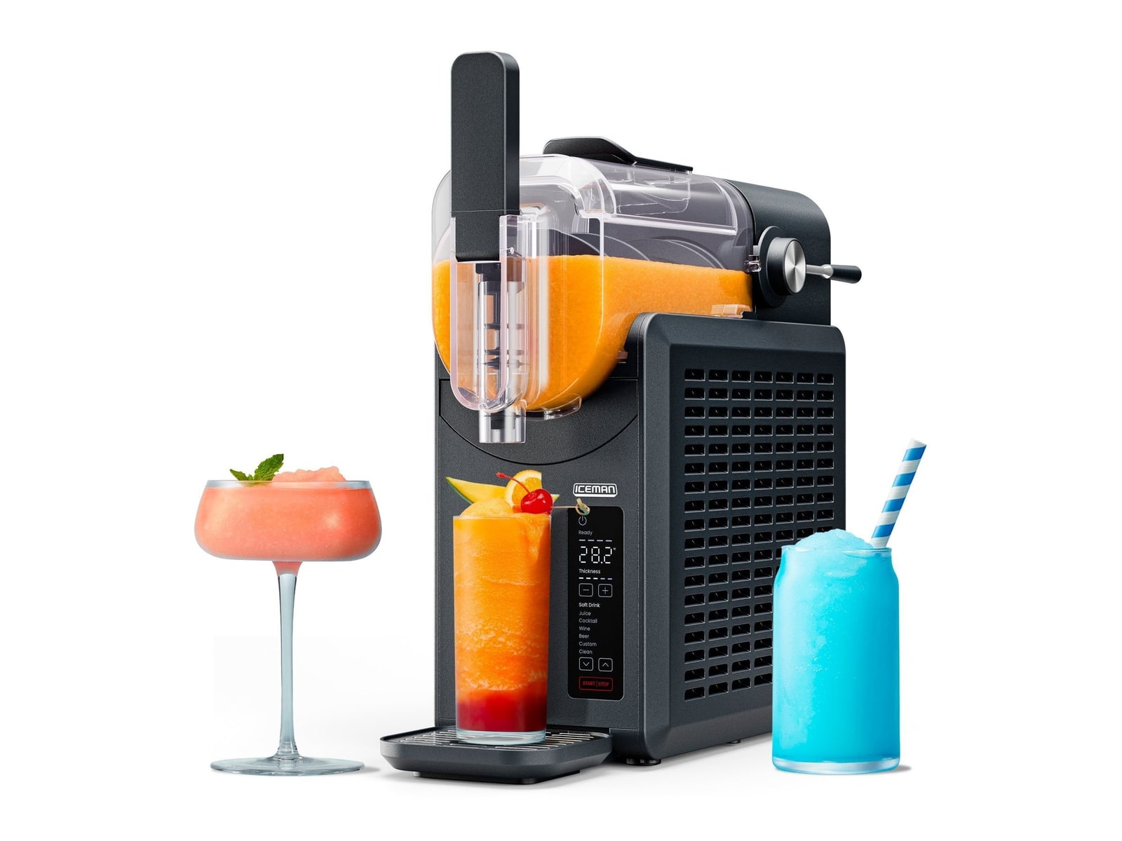 Chefman - Slush-Ease Slushy Machine Black Ice Cream & Slush Makers