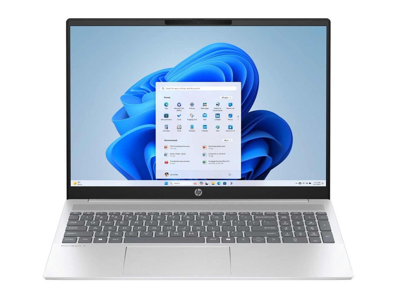 HP - OmniBook 5 16-af1009nlx 16" - Intel Core Ultra 7 255U chip - 16 GB Memory - 1 TB SSD - Silver