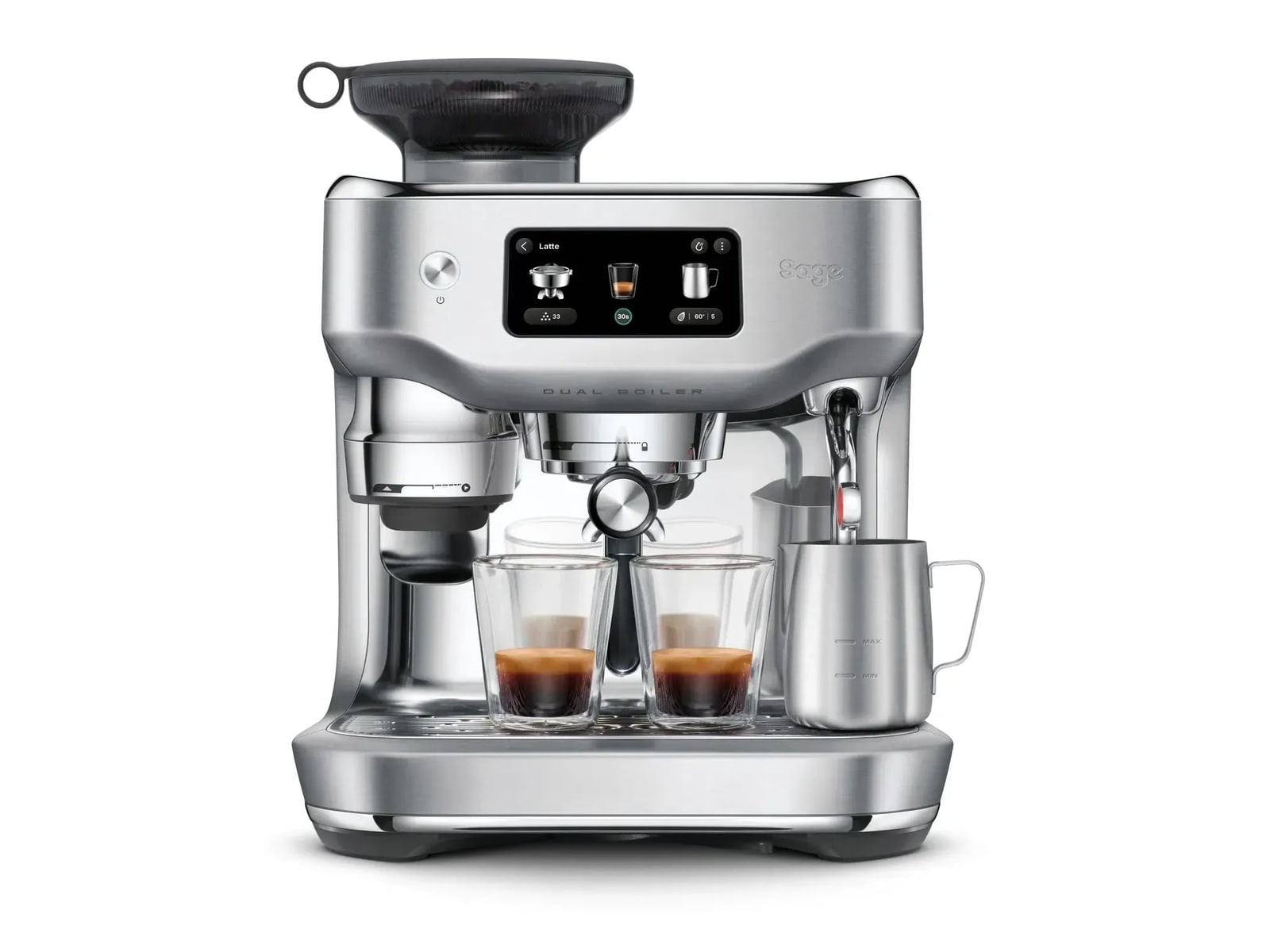 Sage - Oracle Dual Boiler Brushed Stainless Steel Coffee Makers