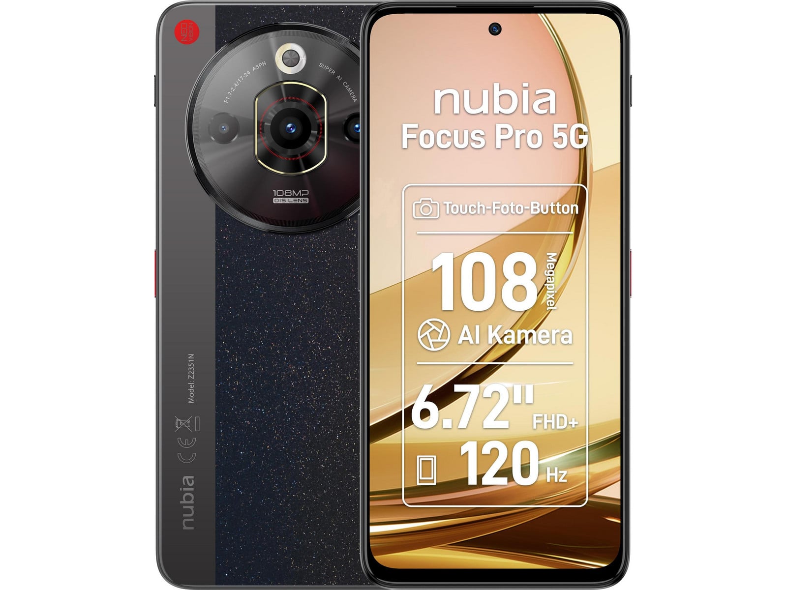 Nubia - Focus Pro 5G 256GB - Black