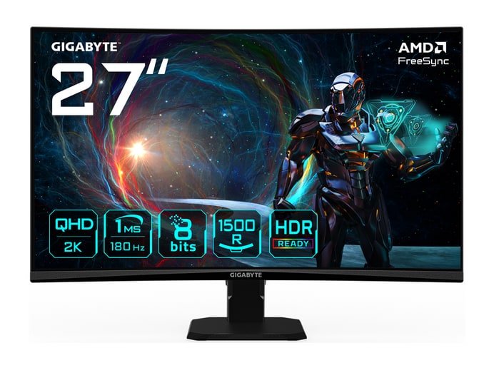 Gigabyte - 27" GS27QCA QHD 180Hz Gaming Monitors