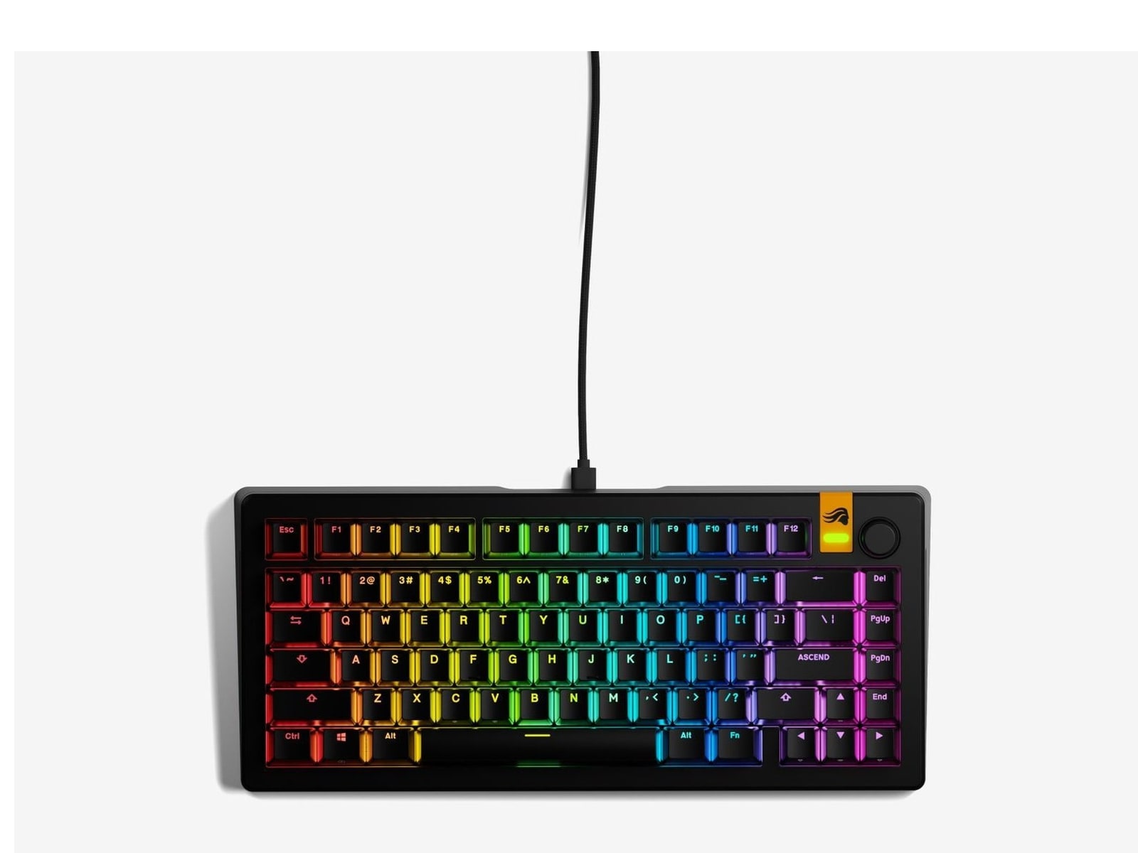 Glorious - GMMK 3 HE Prebuilt 75% Mechanical Keyboards - Black