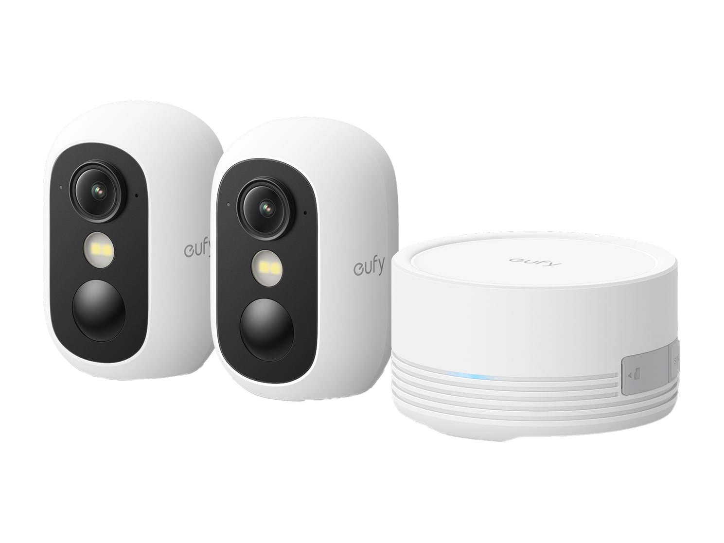 Eufy - eufyCam C35 2-Cam Kit with HBmini White Security Cameras