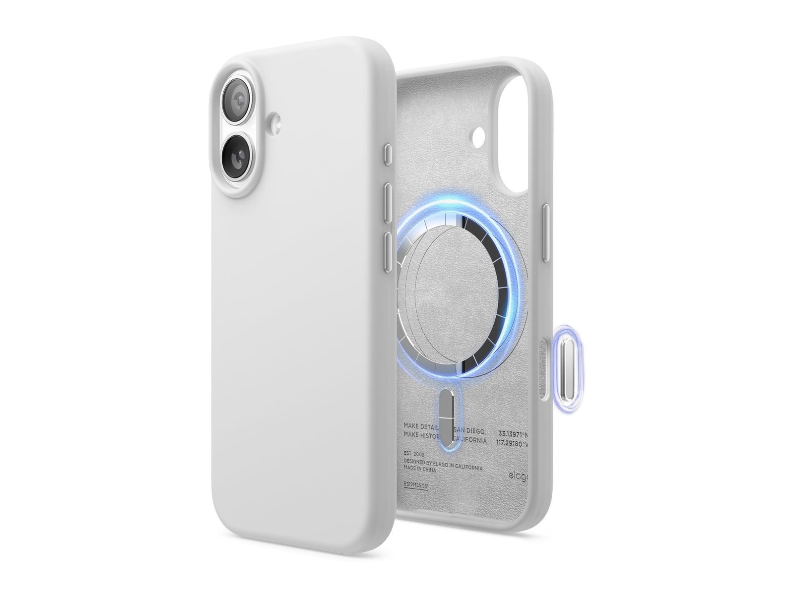 elago - MagSafe Silicone Case - iPhone 17 - White