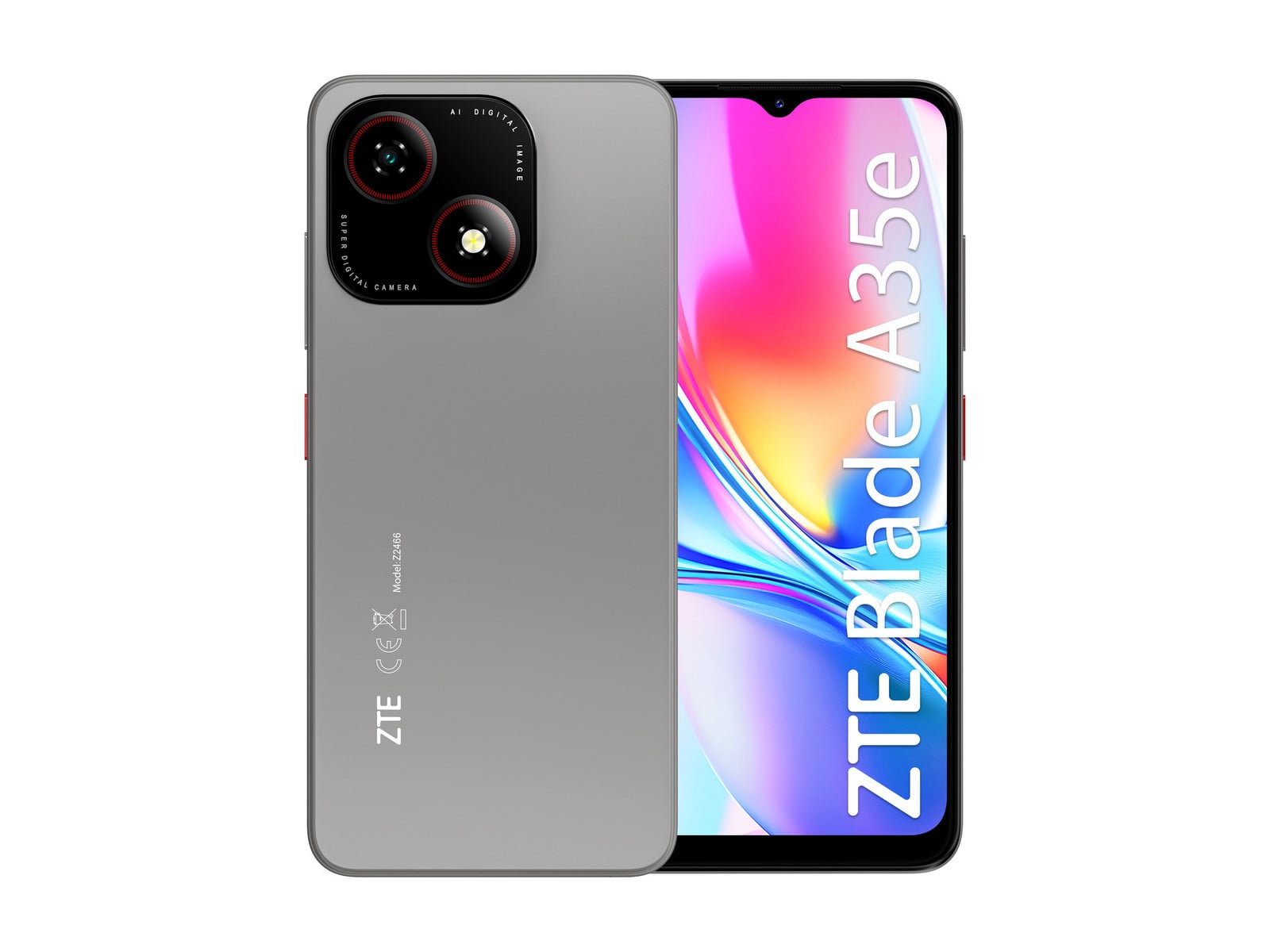 ZTE - Blade A35e 4G LTE 64GB - Silver