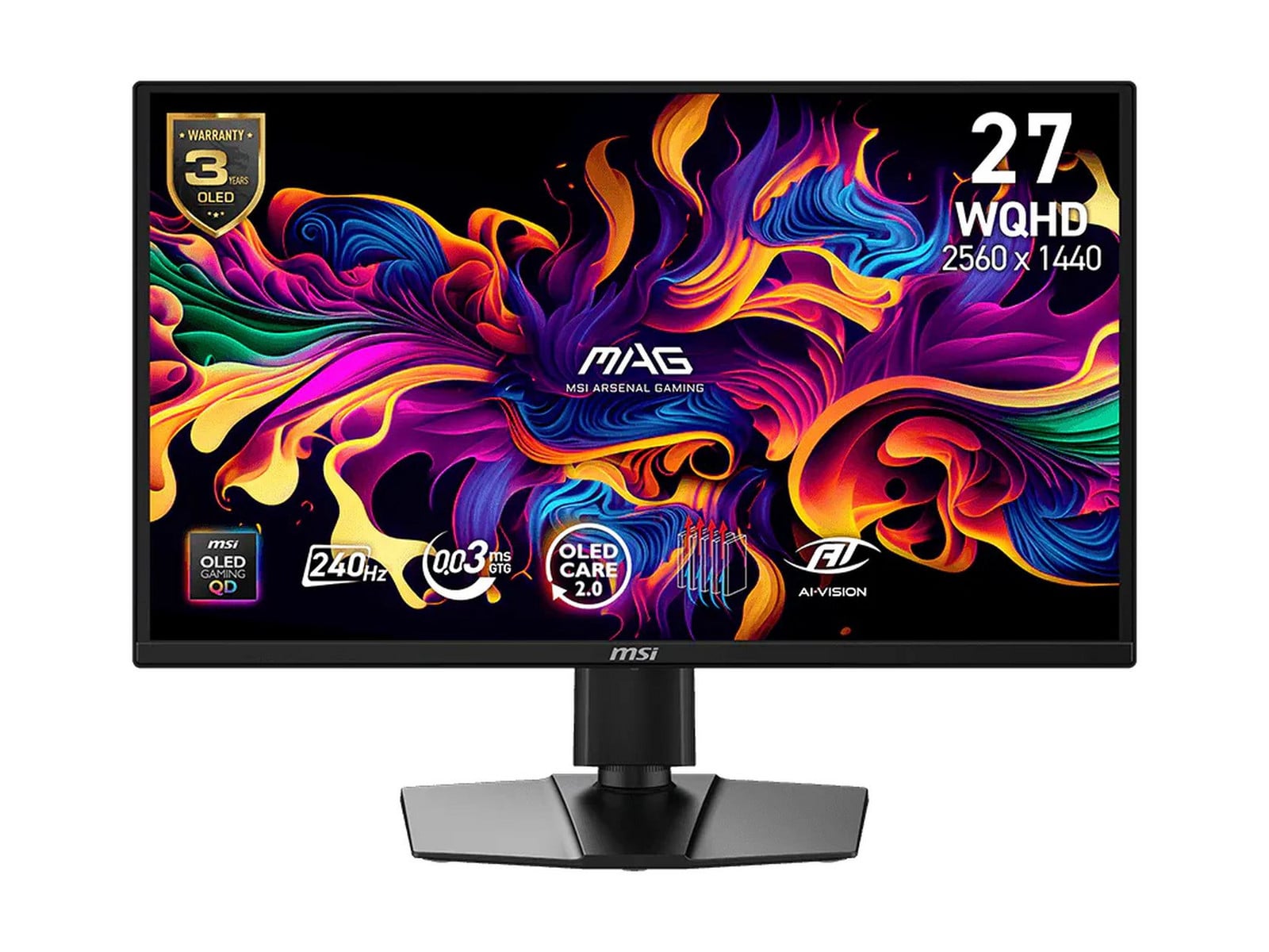 MSI - 27" MAG 272QPDE QD-OLED X24 WQHD 240Hz OLED Monitors