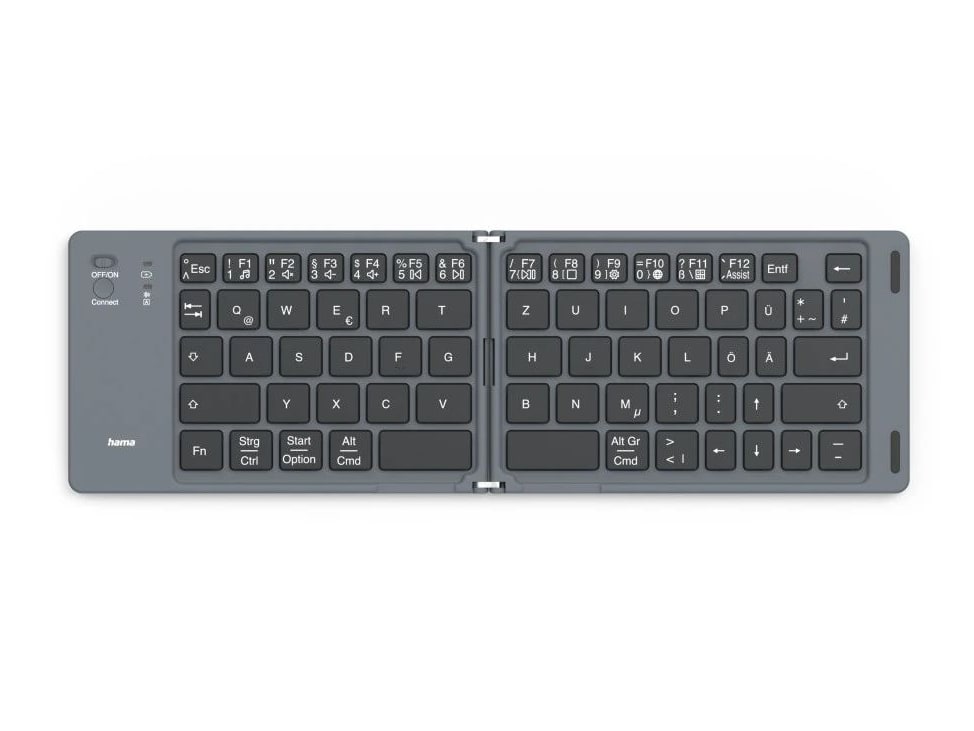 Hama - Travel 450 Wireless Keyboards - Black, Dark Grey