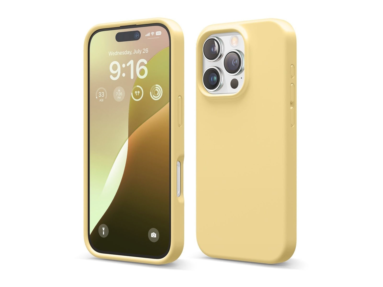 elago - Premium Silicone Case - iPhone 16 Pro - Yellow