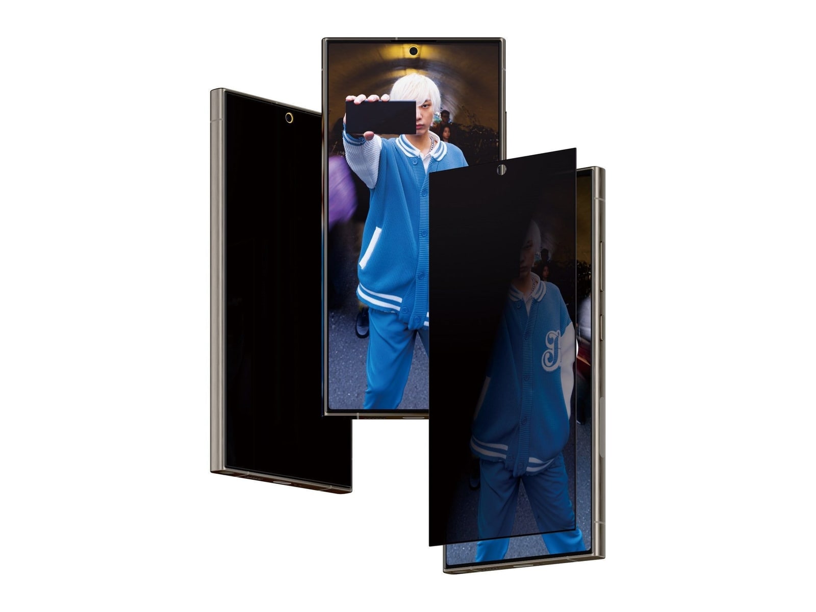 PanzerGlass - Privacy Screen Protector Samsung Galaxy S24 Ultra Ultra-Wide Fit w. EasyAligner