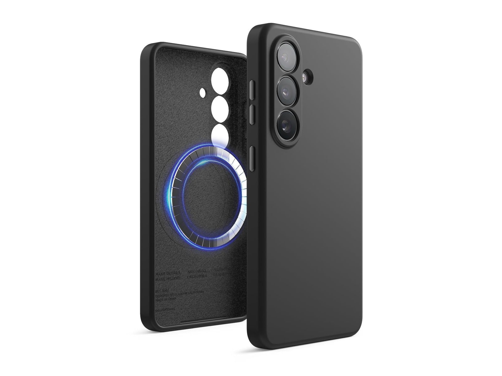 elago - Magnetic Silicone Case - Galaxy S26 - Black