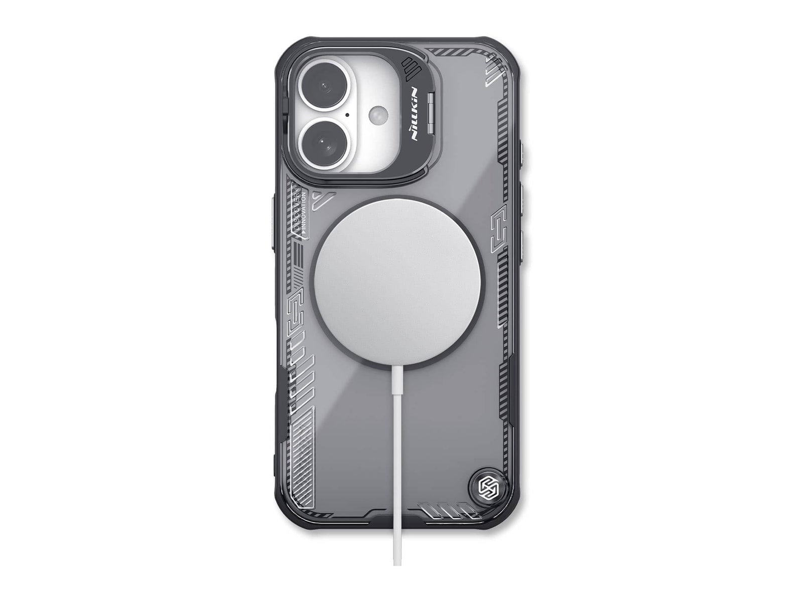 Nillkin - MagSafe Compatible Iceblade CamProp Case with Camera Cutout - iPhone 16 Plus - Black