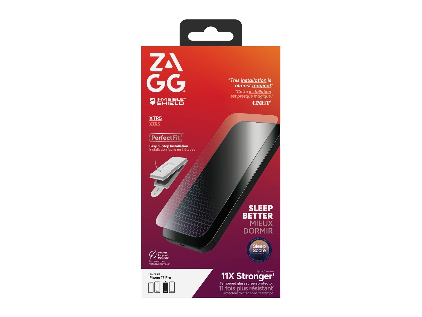 ZAGG - iPhone 17 Pro Screen Protector - XTR