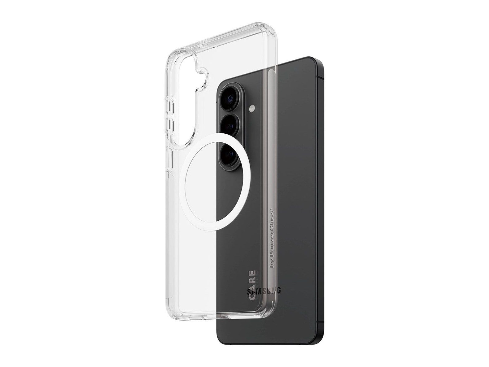 PanzerGlass - CARE Urban Explorer Case Transparent w. White Qi Samsung Galaxy S26+