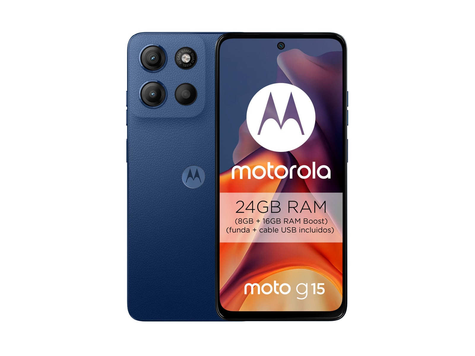 Motorola - Moto G15 512GB - Blue