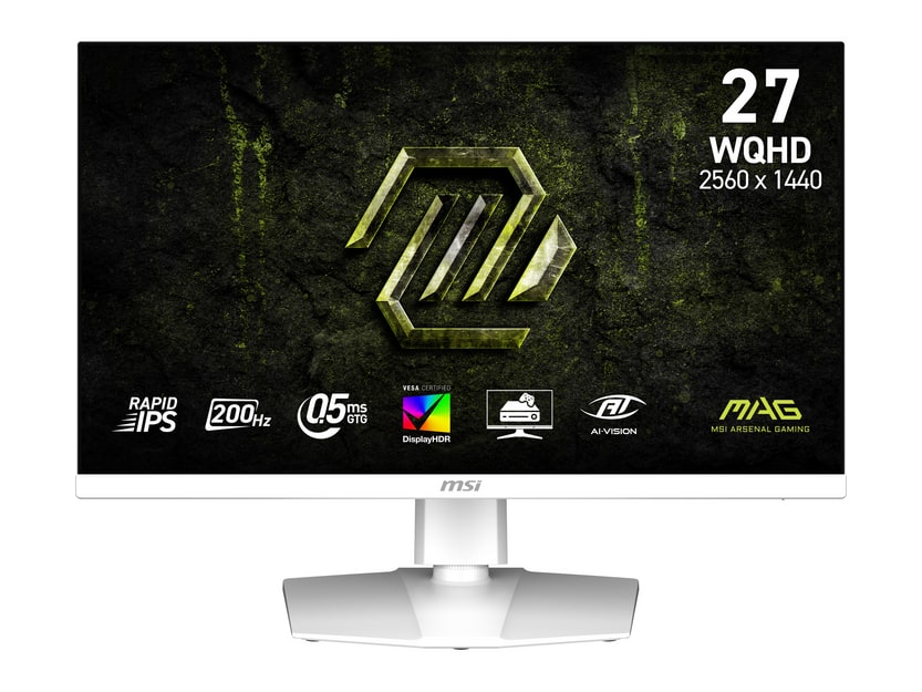 MSI - 27" MAG 274QRFW E20 WQHD 200Hz Gaming Monitors - White