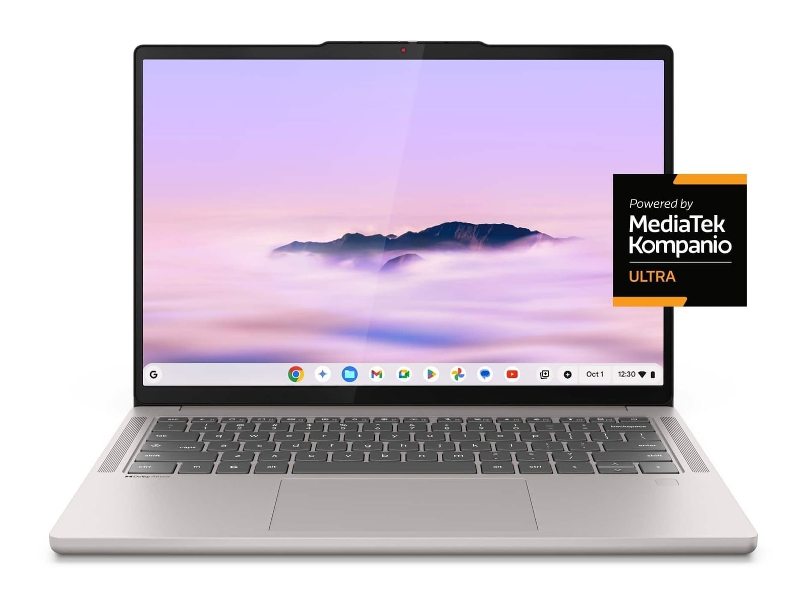Lenovo - Chromebook Plus 14" - MediaTek Kompanio Ultra 910 chip - 16GB Memory - 256GB SSD - Seashell
