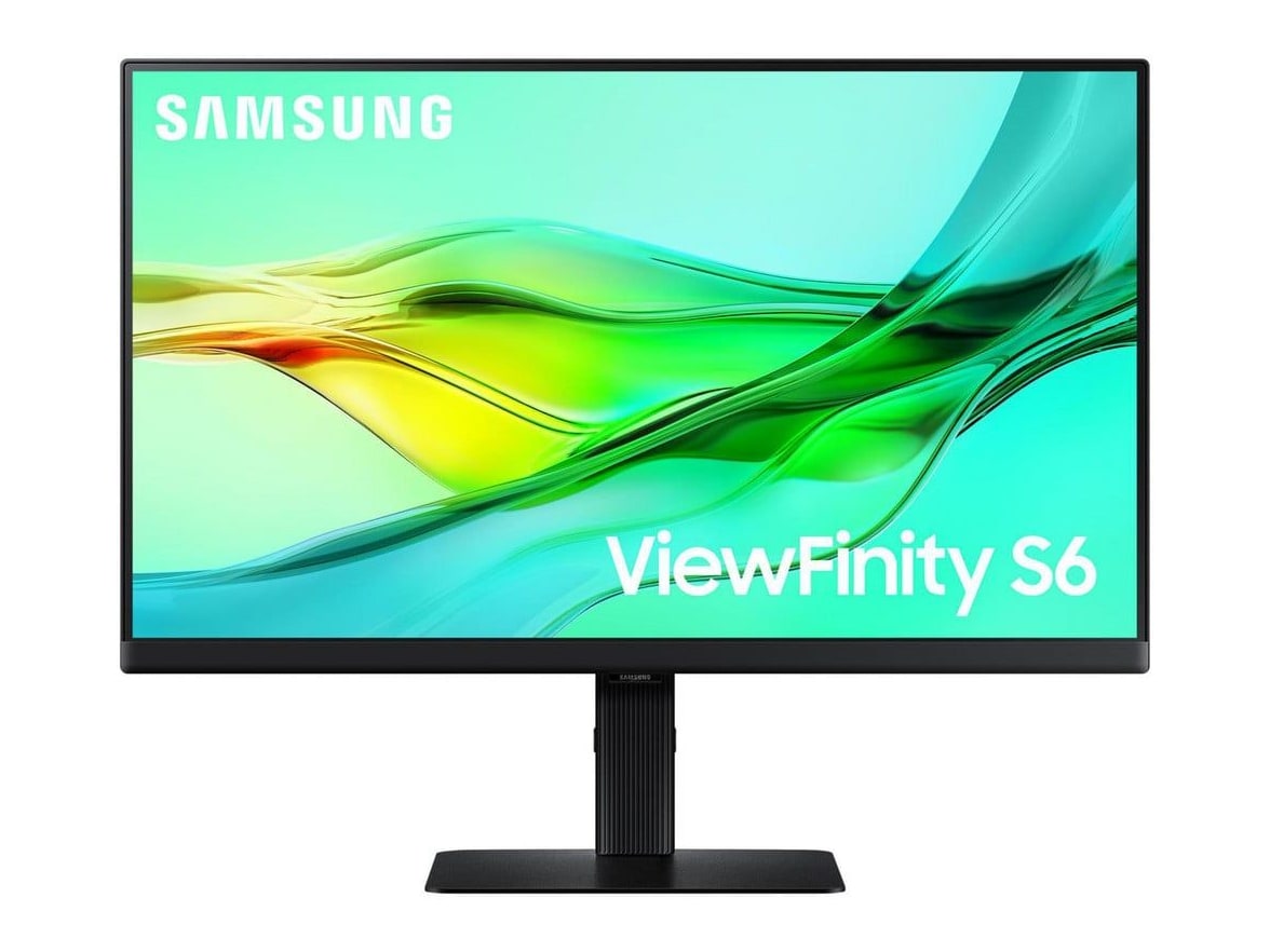 Samsung - 24" ViewFinity S6 S60UD WQHD 100Hz Professional Monitors - Black