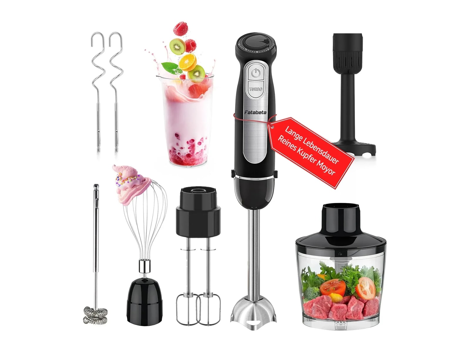 Fatabeta - 6021 9-in-1 Multifunctional Blenders & Mixers (EU)
