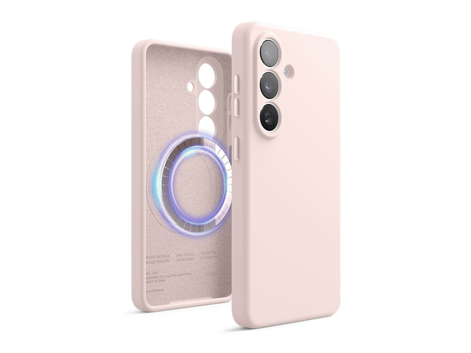 elago - Magnetic Silicone Case - Galaxy S26 - Lovely Pink