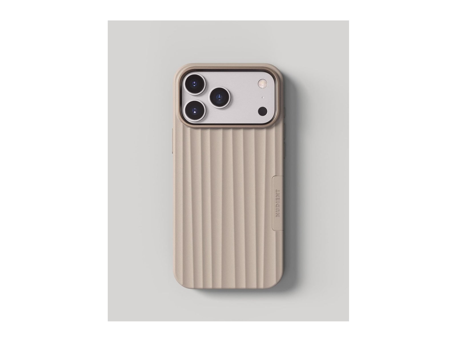Nudient - Bold Case with MagSafe for iPhone 18 Pro Max - Linen Beige