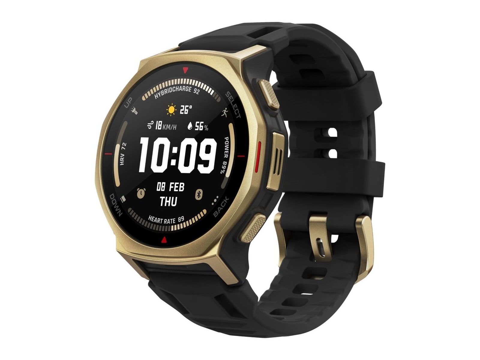 Amazfit - T-Rex 3 Pro 44mm Smart Watches - Black Gold