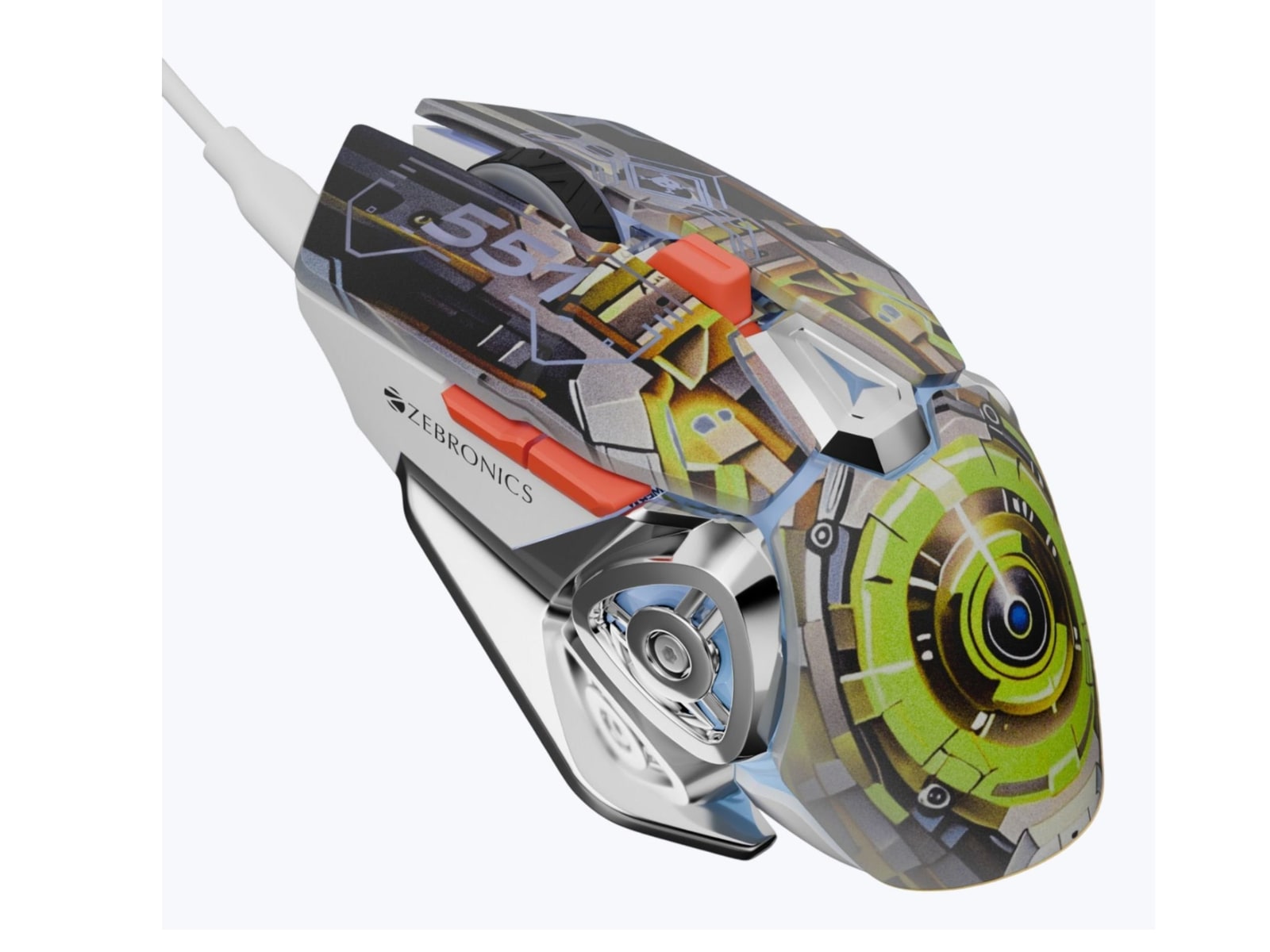 Zebronics - Zeb Transformer M Plus Mice - Mech Orange
