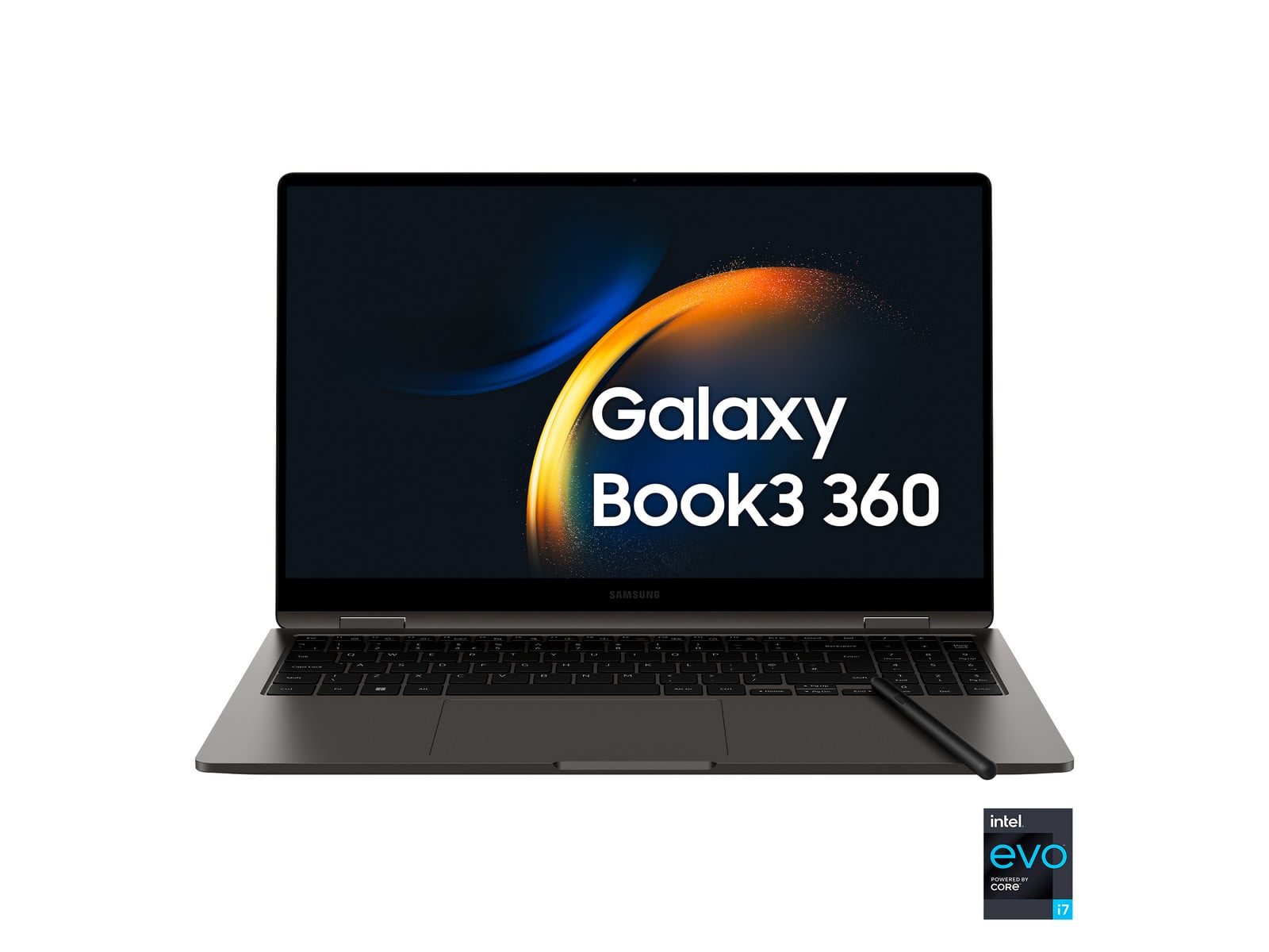 Samsung - Galaxy Book3 360 15.6" - Intel Core i7-1360P chip - 16GB Memory - 512GB SSD - Gray