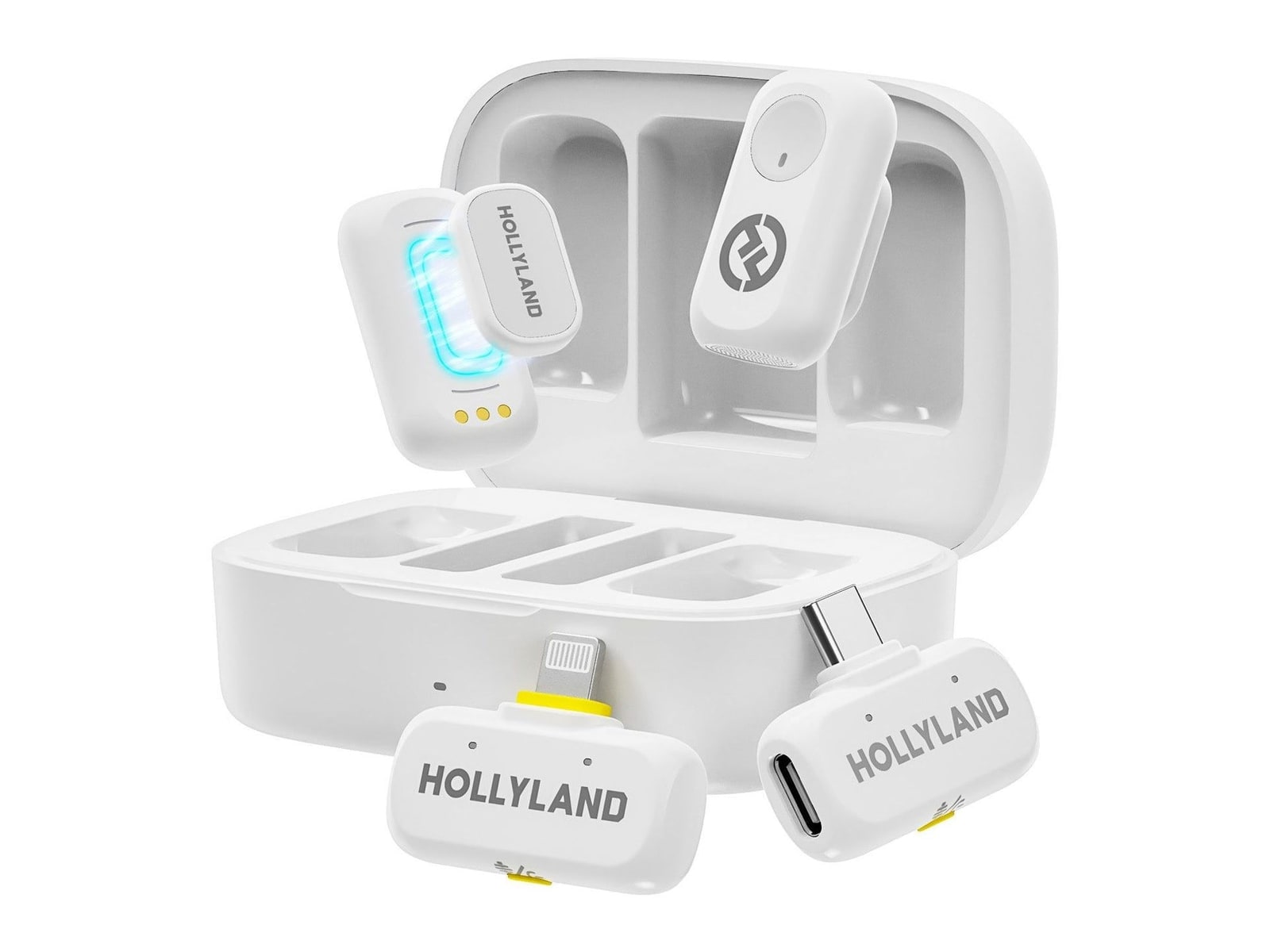 Hollyland - LARK A1 Combo Wireless Microphones - Ivory White