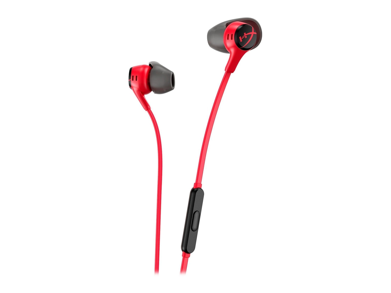 HyperX - Cloud Earbuds II 3.5mm In-Ear Headphones - Red